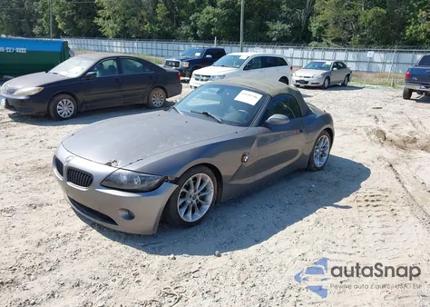 2003 BMW Z4 2.5I z USA, uszkodzony, nr VIN 4USBT33433LR60877